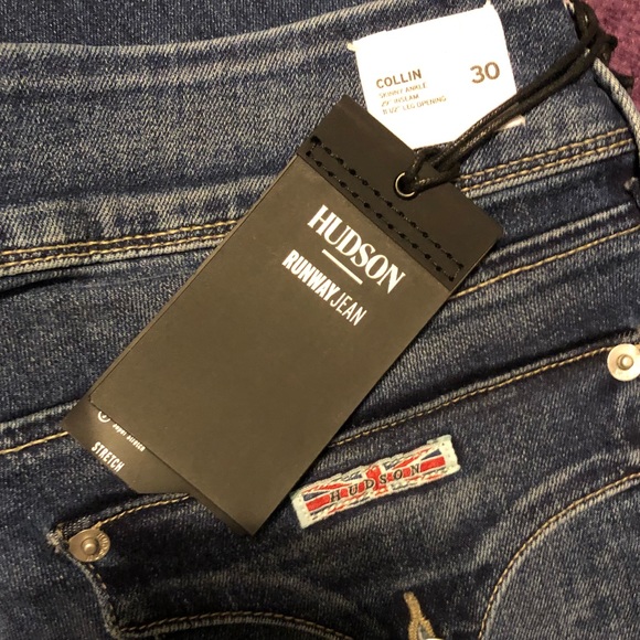 NWT HUDSON BLUE COLLIN FLAP POCKET ANKLE JEANS SIZE 30 - Picture 6 of 6